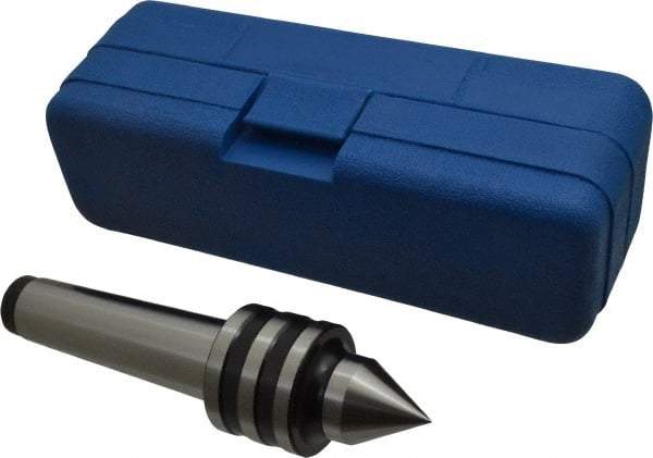 Interstate - MT4 Taper Shank, 1-29/32" Head Diam 1,051 Lb Capacity Live Center - 1-13/32" Head Length, 1.2188" Point Diam, 1.6094" Point Len, 1,000 Lb Max Workpc, 7-9/32" OAL, Standard Point - Industrial Tool & Supply