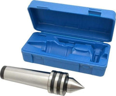 Interstate - MT5 Taper Shank, 2-9/32" Head Diam 1,397 Lb Capacity Live Center - 1-9/16" Head Length, 1-1/2" Point Diam, 1.9063" Point Len, 1,590 Lb Max Workpc, 8-25/32" OAL, Standard Point - Industrial Tool & Supply