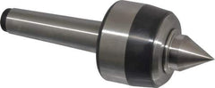 Royal Products - MT3 Taper Shank, 2.33" Head Diam 4,870 Lb Capacity Live Center - 5,000 Max RPM, 1-3/4" Head Length, 1" Point Diam, 1.22" Point Len, 970 Lb Max Workpc, 6-13/32" OAL, Standard Point - Industrial Tool & Supply