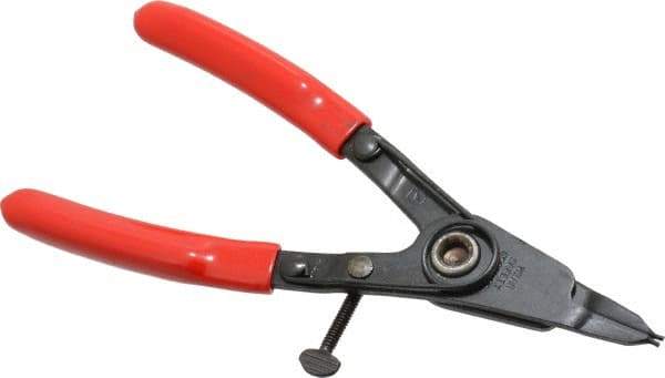 Rotor Clip - SH External Retaining Ring Pliers - 5-1/2" OAL - Industrial Tool & Supply
