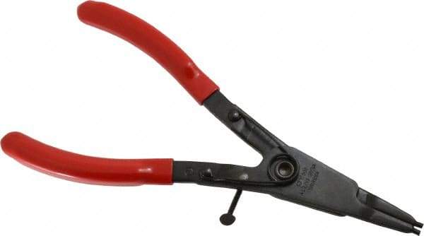 Rotor Clip - SH External Retaining Ring Pliers - 9-1/8" OAL - Industrial Tool & Supply