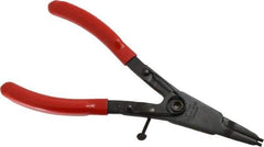 Rotor Clip - SH External Retaining Ring Pliers - 9-1/8" OAL - Industrial Tool & Supply