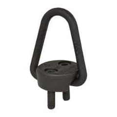 American Drill Bushing - 2,000 Lb Load Capacity Flip-Flop Hoist Ring - 4-7 Ft/Lb Torque, 5/16 Thread, Forged Chrome Moly Steel, Black Oxide Finish - Industrial Tool & Supply