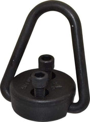American Drill Bushing - 2,500 Lb Load Capacity Flip-Flop Hoist Ring - 7-10 Ft/Lb Torque, 3/8 Thread, Forged Chrome Moly Steel, Black Oxide Finish - Industrial Tool & Supply