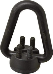 American Drill Bushing - 20,000 Lb Load Capacity Flip-Flop Hoist Ring - 42-50 Ft/Lb Torque, 5/8 Thread, Forged Chrome Moly Steel, Black Oxide Finish - Industrial Tool & Supply