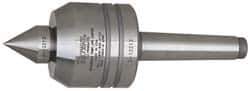 Royal Products - MT2 Taper Shank, 2" Head Diam 1,350 Lb Capacity Live Center - 6,000 Max RPM, 1.85" Head Length, 7/8" Point Diam, 1.13" Point Len, 390 Lb Max Workpc, 5-13/16" OAL, Changeable Standard Point - Industrial Tool & Supply