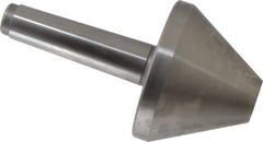 Royal Products - MT4 Taper Shank, 4.15" Head Diam 3,410 Lb Capacity Live Center - 4,500 Max RPM, 3" Head Length, 1-1/4" Point Diam, 3.01" Point Len, 860 Lb Max Workpc, 7-9/16" OAL, Bull Nose Point - Industrial Tool & Supply