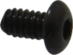 Value Collection - #3-48 UNC Hex Socket Drive, Button Screw - Alloy Steel, Black Oxide Finish, Fully Threaded, 3/16" Length Under Head - Industrial Tool & Supply