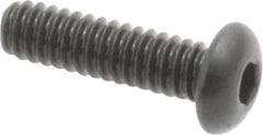 Value Collection - #3-48 UNC Hex Socket Drive, Button Screw - Alloy Steel, Black Oxide Finish, Fully Threaded, 3/8" Length Under Head - Industrial Tool & Supply