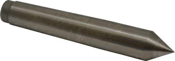 Royal Products - 0.7" Head Diam, High Speed Steel Standard Point Solid Dead Center - 2MT Morse Taper, 0.7" Point Diam, 4-3/16" OAL - Industrial Tool & Supply