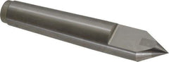 Royal Products - 0.938" Head Diam, Carbide-Tipped Steel Standard Point Half Dead Center - 3MT Morse Taper, 0.938" Point Diam, 5-1/4" OAL - Industrial Tool & Supply