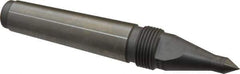 Royal Products - 0.938" Head Diam, Hardened Steel Long Point Solid Dead Center - 3MT Morse Taper, 0.38" Point Diam, 0.63" Point Length, 5-15/16" OAL - Industrial Tool & Supply