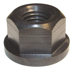 Morton Machine Works - 7/16-14, 1" Flange Diam, 9/16" High, 3/4" Across Flats, Flange Nut - Grade Nylatron GS Nylon, 5/32" Flange Height, TCMAI - Industrial Tool & Supply
