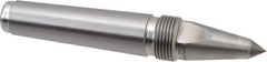Royal Products - 0.938" Head Diam, Carbide-Tipped Steel Long Point Solid Dead Center - 3MT Morse Taper, 0.38" Point Diam, 5.94" OAL - Industrial Tool & Supply