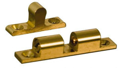 Value Collection - 1.86" Long x 0.31" Wide, Latch - Brass, with Dull Brass Finish - Industrial Tool & Supply