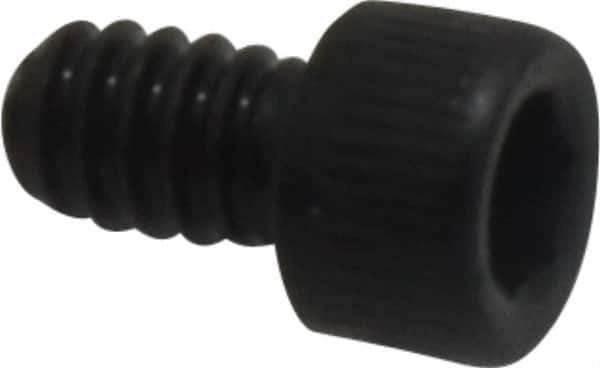 Value Collection - #4-40 UNC Hex Socket Drive, Socket Cap Screw - Alloy Steel, Black Oxide Finish, Fully Threaded, 3/16" Length Under Head - Industrial Tool & Supply