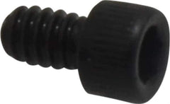Value Collection - #4-40 UNC Hex Socket Drive, Socket Cap Screw - Alloy Steel, Black Oxide Finish, Fully Threaded, 3/16" Length Under Head - Industrial Tool & Supply