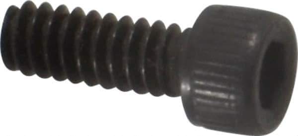 Value Collection - #4-40 UNC Hex Socket Drive, Socket Cap Screw - Alloy Steel, Black Oxide Finish, Fully Threaded, 5/16" Length Under Head - Industrial Tool & Supply