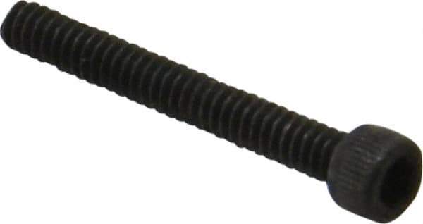 Value Collection - #4-40 UNC Hex Socket Drive, Socket Cap Screw - Alloy Steel, Black Oxide Finish, Fully Threaded, 7/8" Length Under Head - Industrial Tool & Supply