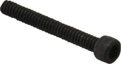Value Collection - #4-40 UNC Hex Socket Drive, Socket Cap Screw - Alloy Steel, Black Oxide Finish, Fully Threaded, 7/8" Length Under Head - Industrial Tool & Supply