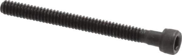 Value Collection - #4-40 UNC Hex Socket Drive, Socket Cap Screw - Alloy Steel, Black Oxide Finish, Partially Threaded, 1-1/4" Length Under Head - Industrial Tool & Supply