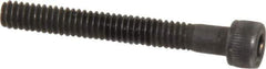 Value Collection - #5-40 UNC Hex Socket Drive, Socket Cap Screw - Alloy Steel, Black Oxide Finish, Partially Threaded, 1" Length Under Head - Industrial Tool & Supply