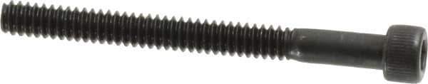 Value Collection - #6-32 UNC Hex Socket Drive, Socket Cap Screw - Alloy Steel, Black Oxide Finish, Partially Threaded, 1-1/2" Length Under Head - Industrial Tool & Supply