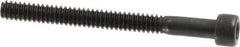 Value Collection - #6-32 UNC Hex Socket Drive, Socket Cap Screw - Alloy Steel, Black Oxide Finish, Partially Threaded, 1-1/2" Length Under Head - Industrial Tool & Supply