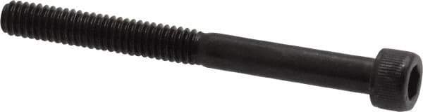 Value Collection - #8-32 UNC Hex Socket Drive, Socket Cap Screw - Alloy Steel, Black Oxide Finish, Partially Threaded, 1-3/4" Length Under Head - Industrial Tool & Supply