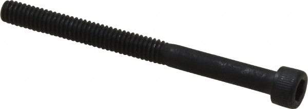 Value Collection - #8-32 UNC Hex Socket Drive, Socket Cap Screw - Alloy Steel, Black Oxide Finish, Partially Threaded, 2" Length Under Head - Industrial Tool & Supply
