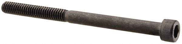 Value Collection - #8-32 UNC Hex Socket Drive, Socket Cap Screw - Alloy Steel, Black Oxide Finish, Partially Threaded, 2-1/4" Length Under Head - Industrial Tool & Supply