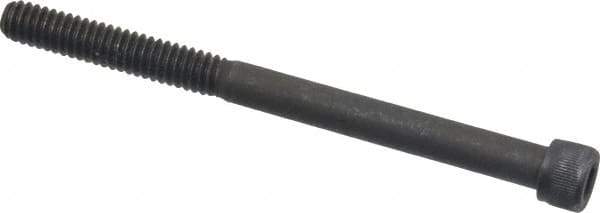 Value Collection - 1/4-20 UNC Hex Socket Drive, Socket Cap Screw - Alloy Steel, Black Oxide Finish, Partially Threaded, 3-1/4" Length Under Head - Industrial Tool & Supply