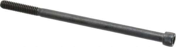 Value Collection - 1/4-20 UNC Hex Socket Drive, Socket Cap Screw - Alloy Steel, Black Oxide Finish, Partially Threaded, 4-1/2" Length Under Head - Industrial Tool & Supply