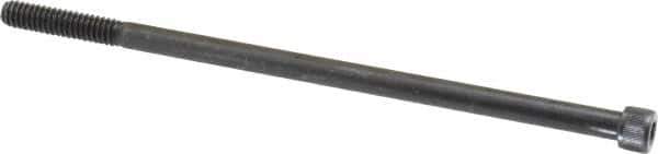 Value Collection - 1/4-20 UNC Hex Socket Drive, Socket Cap Screw - Alloy Steel, Black Oxide Finish, Partially Threaded, 5-1/2" Length Under Head - Industrial Tool & Supply