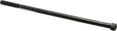 Value Collection - 1/4-20 UNC Hex Socket Drive, Socket Cap Screw - Alloy Steel, Black Oxide Finish, Partially Threaded, 6" Length Under Head - Industrial Tool & Supply