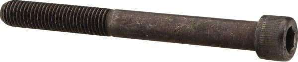 Value Collection - 1/4-28 UNF Hex Socket Drive, Socket Cap Screw - Alloy Steel, Black Oxide Finish, Partially Threaded, 2-1/2" Length Under Head - Industrial Tool & Supply
