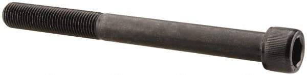 Value Collection - 3/8-24 UNF Hex Socket Drive, Socket Cap Screw - Alloy Steel, Black Oxide Finish, Partially Threaded, 4" Length Under Head - Industrial Tool & Supply