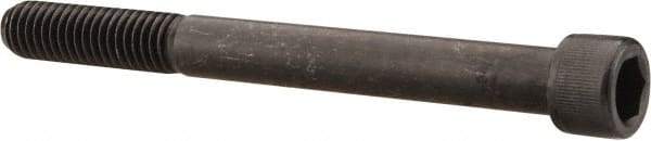 Value Collection - 7/16-14 UNC Hex Socket Drive, Socket Cap Screw - Alloy Steel, Black Oxide Finish, Partially Threaded, 4-1/2" Length Under Head - Industrial Tool & Supply