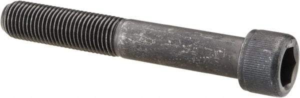 Value Collection - 7/16-20 UNF Hex Socket Drive, Socket Cap Screw - Alloy Steel, Black Oxide Finish, Partially Threaded, 3" Length Under Head - Industrial Tool & Supply