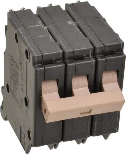 Eaton Cutler-Hammer - 30 Amp, 120/240 VAC, 3 Pole, Plug In Type CH Circuit Breaker - Thermal Magnetic Trip, 10 kA Breaking Capacity, 14-6 AWG - Industrial Tool & Supply