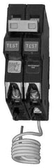 Eaton Cutler-Hammer - 40 Amp, 120/240 VAC, 2 Pole, Plug In Ground Fault Circuit Breaker - Thermal Magnetic Trip, 14-6 AWG - Industrial Tool & Supply