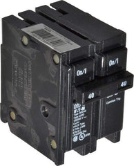 Eaton Cutler-Hammer - 40 Amp, 120/240 VAC, 2 Pole, Plug In Type BR Circuit Breaker - Thermal Magnetic Trip, 10 kA Breaking Capacity, 14-4 AWG - Industrial Tool & Supply