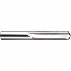 SGS - 3/8", 140° Point, Solid Carbide Straight Flute Drill Bit - Industrial Tool & Supply