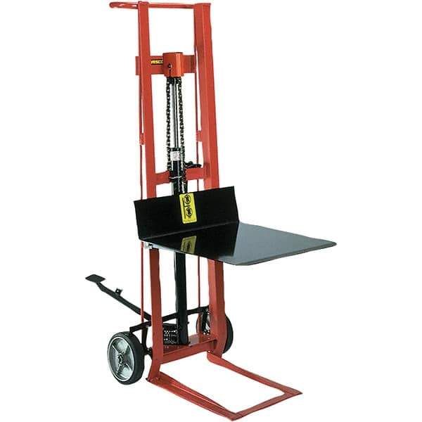 Wesco Industrial Products - 750 Lb Capacity, 40" Lift Height, Hydraulic Platform Base Manually Operated Lift - Industrial Tool & Supply