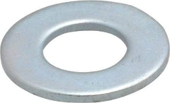 Value Collection - 3/8" Screw, Steel SAE Flat Washer - 13/32" ID x 13/16" OD, 1/16" Thick, Zinc-Plated Finish - Industrial Tool & Supply