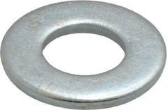 Value Collection - 1/2" Screw, Steel SAE Flat Washer - 17/32" ID x 1-1/16" OD, 3/32" Thick, Zinc-Plated Finish - Industrial Tool & Supply