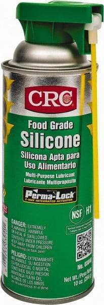 CRC - 16 oz Aerosol Nondrying Film/Silicone Penetrant/Lubricant - Clear & White, -40°F to 400°F, Food Grade - Industrial Tool & Supply