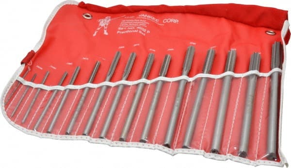 Made in USA - 1/16" to 1/2", Chucking Reamer Set - Industrial Tool & Supply