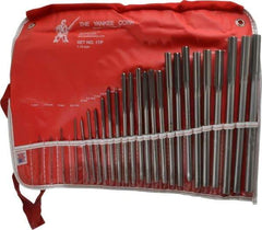 Made in USA - 1mm to 13mm, Chucking Reamer Set - Straight Flute, Right Hand Cut, 25 Pieces - Industrial Tool & Supply