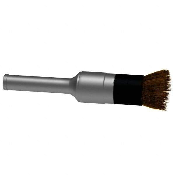 Osborn - 1/2" Brush Diam, Crimped, End Brush - 1/4" Diam Shank, 10,000 Max RPM - Industrial Tool & Supply